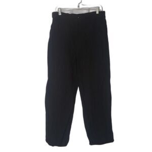 ANTHROPOLOGIE Black Linen Blend Harem Pants Womens Size 10